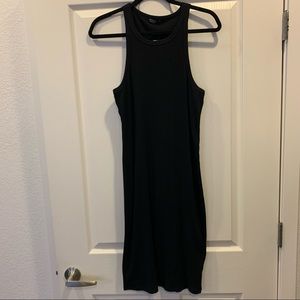 Cotton On Black Racerback Bodycon Midi Dress - Large